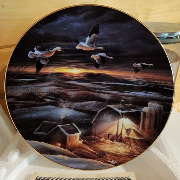 Terry Redlin "Night Light" collector plate - Picture 2 of 4